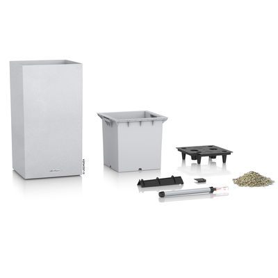 Lechuza 'Canto Stone 40 high', quarzweiß, ca. 40 x 40 x H 76 cm Lechuza 'Canto Stone 40 high', quarzweiß, ca. 40 x 40 x H 76 cm