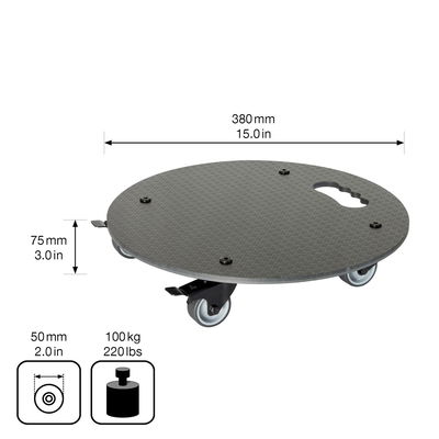 Wagner Multi-Roller 'GH0630', schwarz, ca. Ø 38 cm Wagner Multi-Roller 'GH0630', schwarz, ca. Ø 38 cm