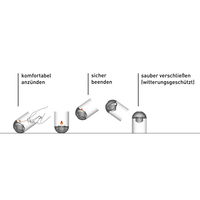 Höfats GRAVITY CANDLE M90 hochwertiges Windlicht