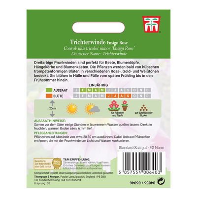 Thompson & Morgan Saatgut, Trichterwinde 'Ensign Rose'