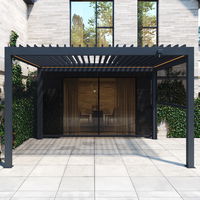 Seitenteil für Pergola, anthrazit, ca. 300 x 250 cm