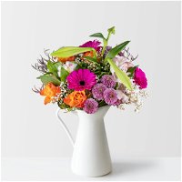 Blumenstrauß 'Orange meets Pink' L inkl. gratis Grußkarte