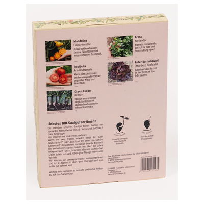 Bio-Saatgut Box 'Unsere-Lieblinge', 5 Sorten