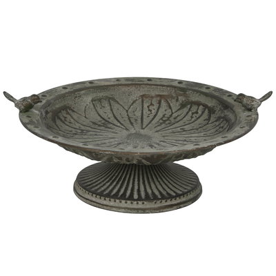 Vogeltränke, grün antik Vogeltränke, grün antik