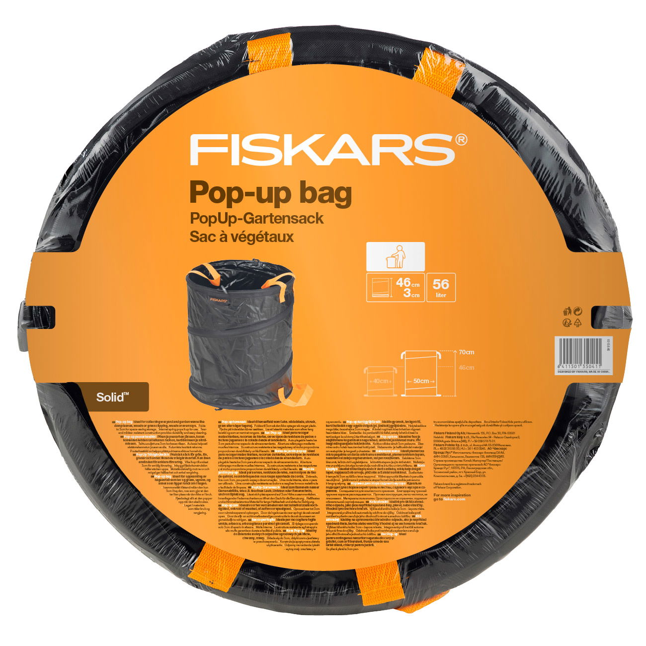 Fiskars Gartensack 'Solid', 56 Liter