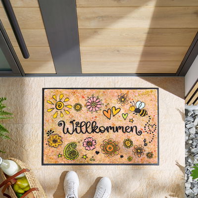 Kleen-Tex Fußmatte 'Bring Glück herein', ca. 75 x 50 cm Kleen-Tex Fußmatte 'Bring Glück herein', ca. 75 x 50 cm