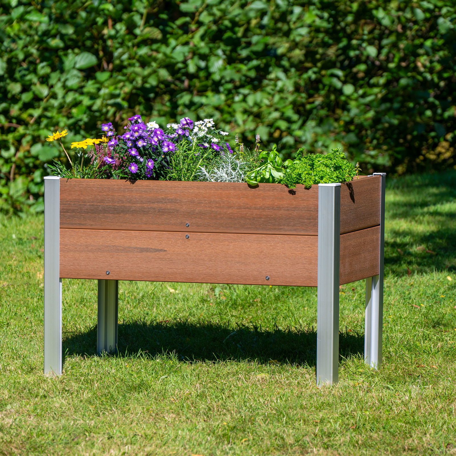 WPC-Hochbeet, teak, 91 x 50 x H60 cm