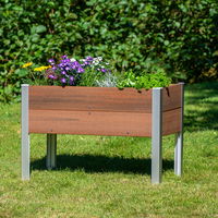 WPC-Hochbeet, teak, 91 x 50 x H60 cm