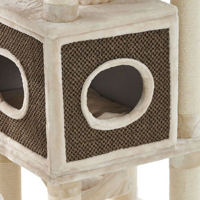 Kratzbaum 'Gadi', creme, ca. 198 x 100 x 60 cm Kratzbaum 'Gadi', creme, ca. 198 x 100 x 60 cm