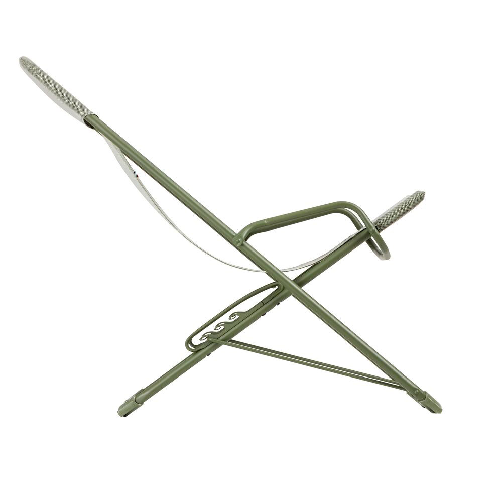 Lafuma Liegestuhl Transaswing Batyline ISO, moss