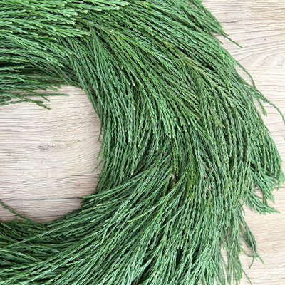 Adventskranz, Mammutbaum-Kranz, halbrund gebunden, ca. 35 cm Ø Adventskranz, Mammutbaum-Kranz, halbrund gebunden, ca. 35 cm Ø