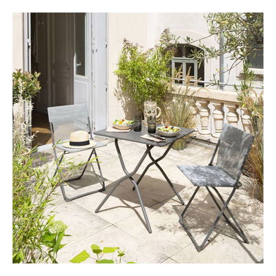 Lafuma Klapptisch 'Balcony II', grau, ca. 70 x 64 x H73 cm