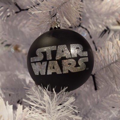 Weihnachtskugel im Star Wars Look in schwarz, ca. 8 cm Weihnachtskugel im Star Wars Look in schwarz, ca. 8 cm