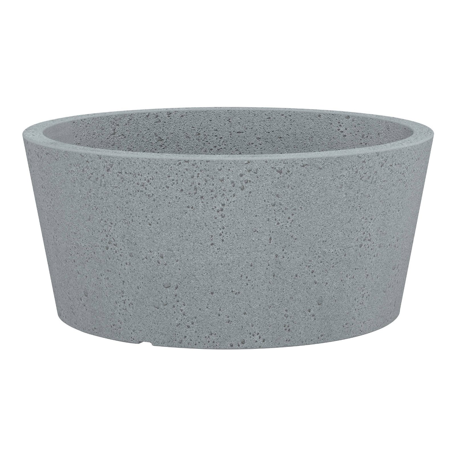 Pflanzgefäß 'C-Cone', stony grey, Ø 39 x H 18 cm, 15 Liter