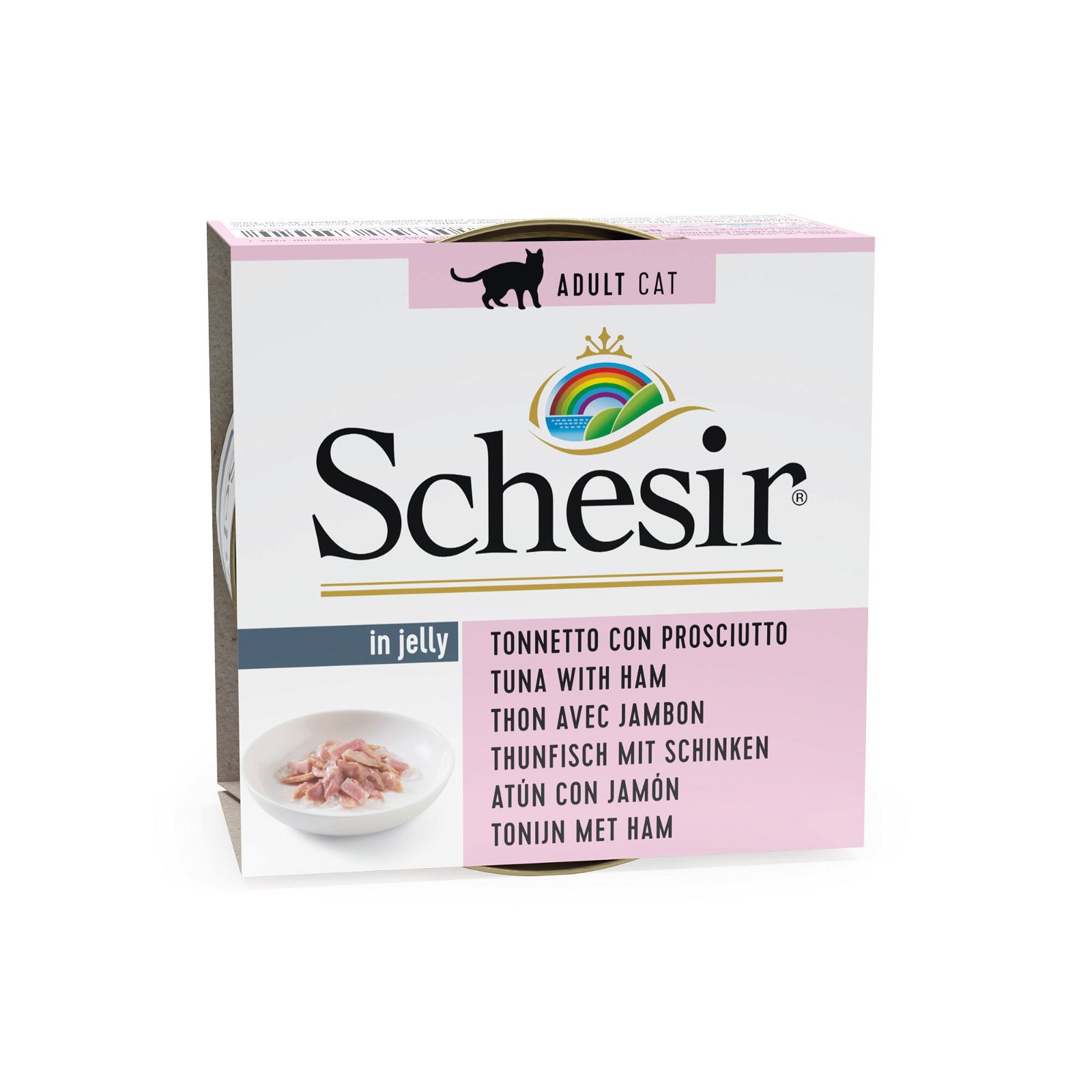 Schesir Cat Jelly, Thunfisch & Schinken, 85 g