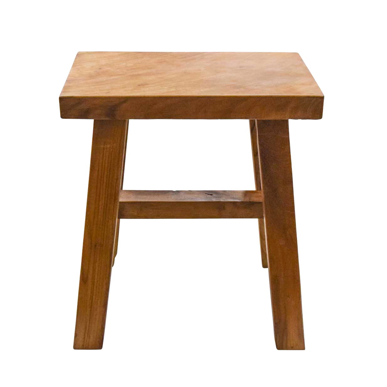 Wurzelholz-Hocker eckig aus recyceltem Teakholz, ca. 40x25 cm Wurzelholz-Hocker eckig aus recyceltem Teakholz, ca. 40x25 cm