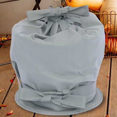 Kölles Beste Winterschutz-Set, Topfmantel & Topfunterlage, grau