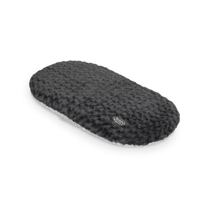 Nobby Kissen oval 'Seoli', dunkelgrau/hellgrau, ca. 80 x 49 cm