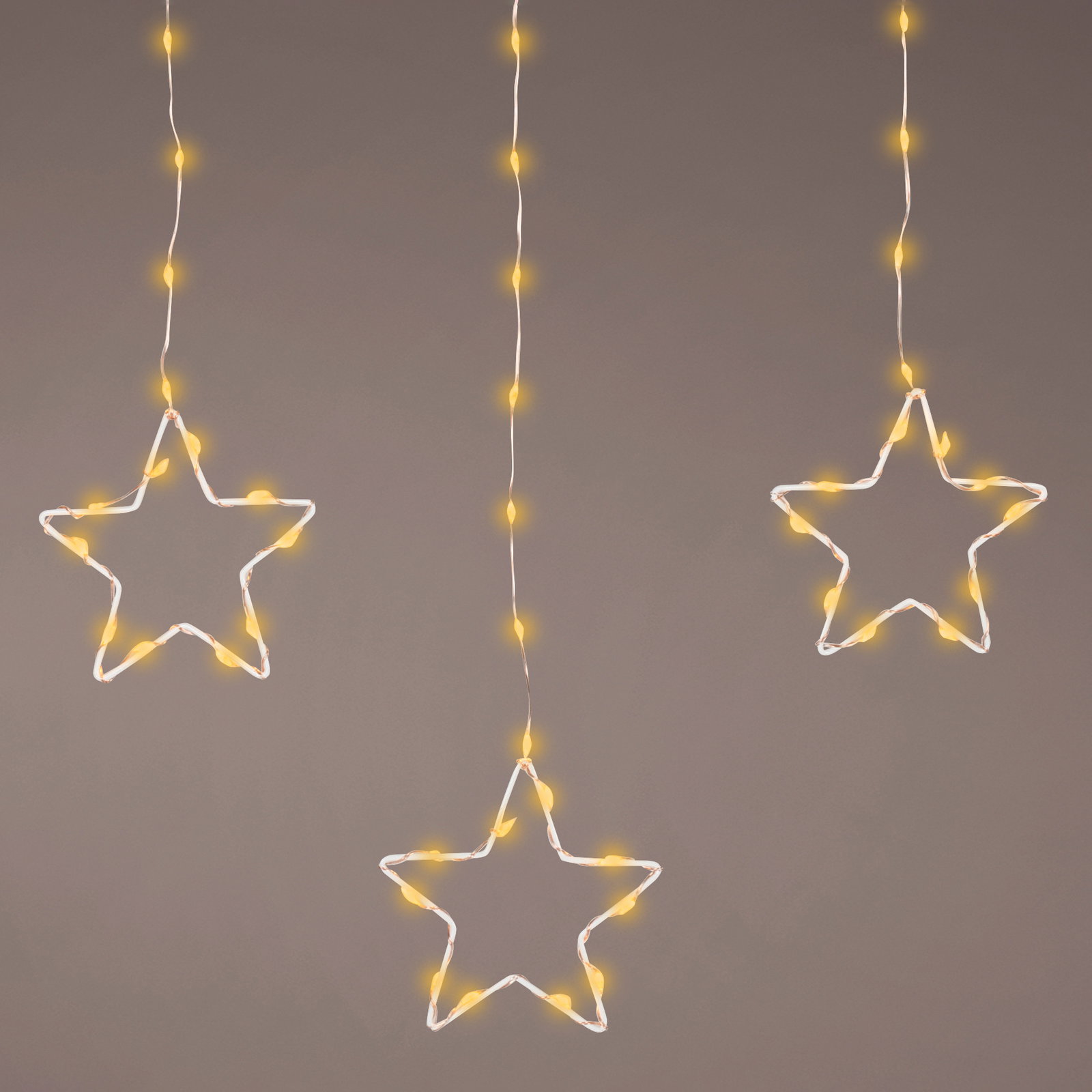 LED-Vorhang Sterne, 156 klassisch warme LEDs, ca. L 120 x H 60 cm LED-Vorhang Sterne, 156 klassisch warme LEDs, ca. L 120 x H 60 cm