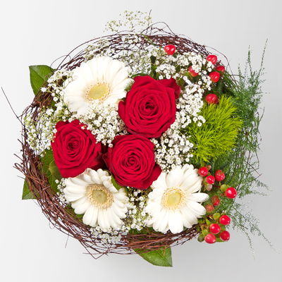 Blumenstrauß 'Mein Valentin', handgebunden