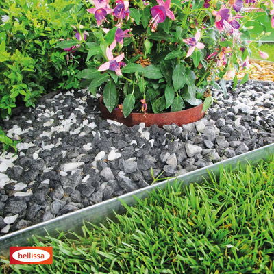 Rasenkante, silber, Stahl, 118 x 12,5 cm Rasenkante, silber, Stahl, 118 x 12,5 cm