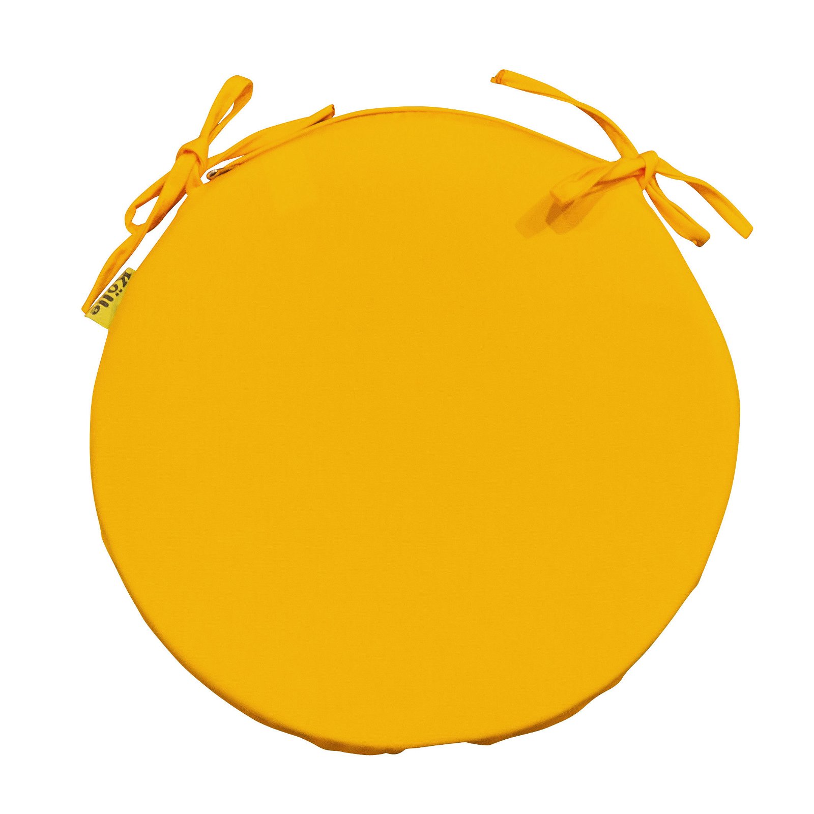 Stuhlauflage 'Yema', orange, ca. Ø 39 x 3,5 cm
