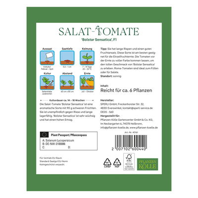 Kölle Bio Gemüsesamen, Salattomate 'Bolstar Sensatica'