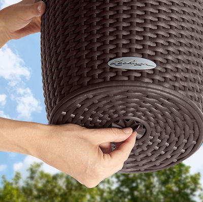 Lechuza 'Nido Cottage 35', lichtgrau, ca. Ø 35 x H 23 cm