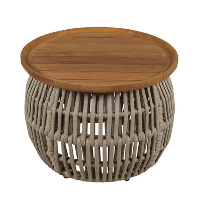 Kölle Loungetisch 'Cafune', grau/beige, ca. Ø 60 x H 43 cm Kölle Loungetisch 'Cafune', grau/beige, ca. Ø 60 x H 43 cm