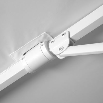 Pendelschirm 'Rhodos Twist Bianco', ca. 300 x 300 cm, weiss