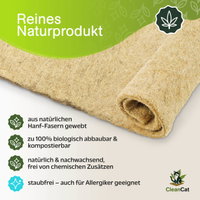 Rohrschneider Clean Cat Hanfmatte, 5er-Set, ca. 33 x 40 x H0,5 cm Rohrschneider Clean Cat Hanfmatte, 5er-Set, ca. 33 x 40 x H0,5 cm