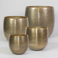 Kölle Pflanzgefäß 'Rowen', gold, 4-teiliges Set