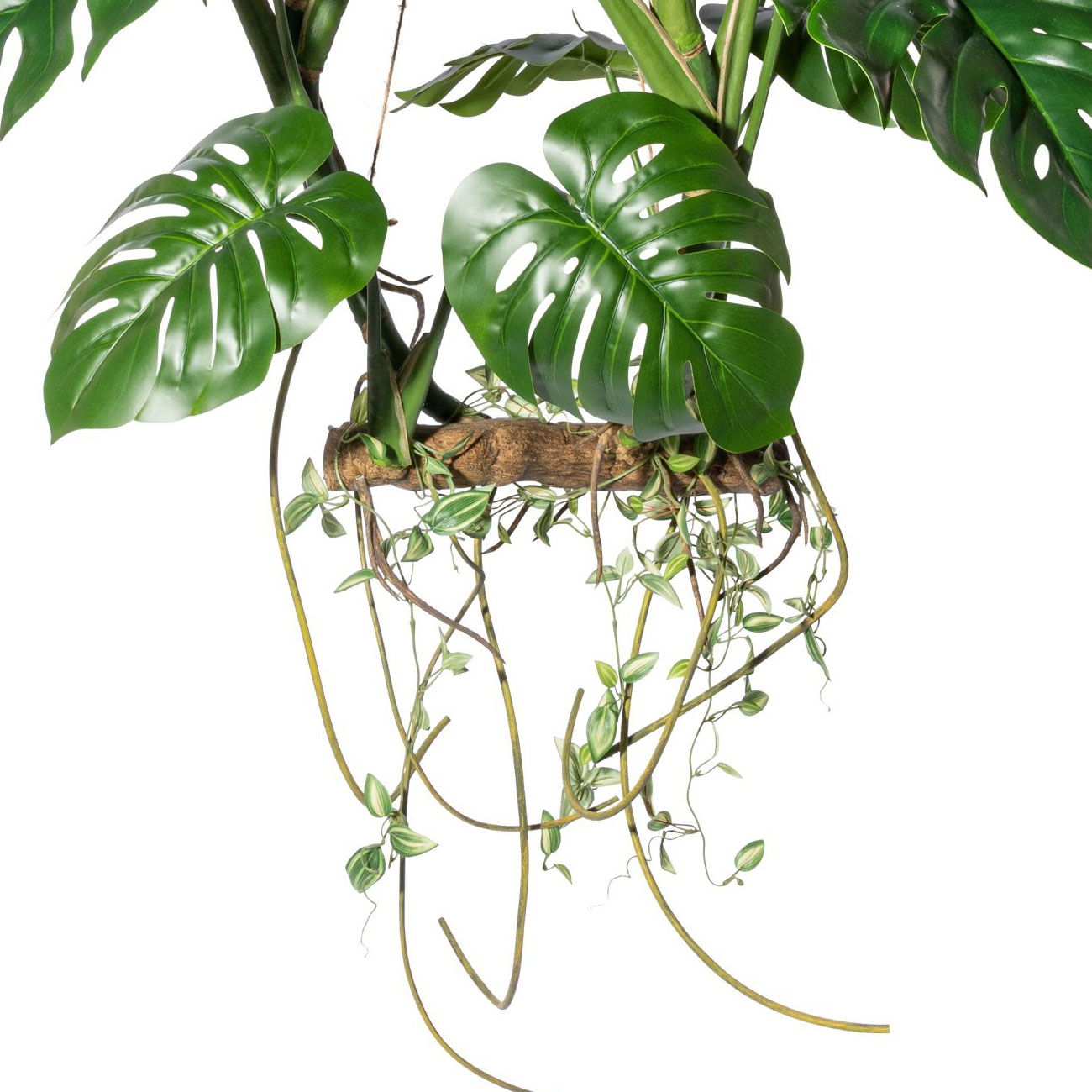 Kunstpflanze Splitphilodendron, Höhe ca. 100 cm