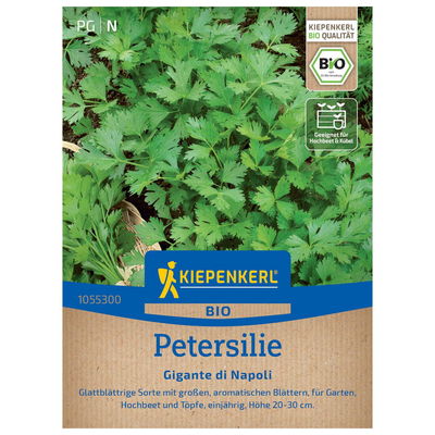 Bio-Gemüsesamen, Petersilie, grün Bio-Gemüsesamen, Petersilie, grün