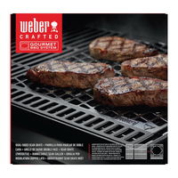 Weber Sear Grate, schwarz, Edelstahl, ca. 41,4 x 40,6 cm