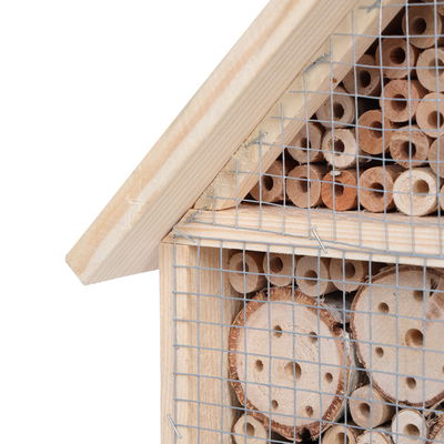 Kölle XXL-Insektenhotel, natur, Kiefernholz/Hartholz, ca. 39 x 18 x H69 cm