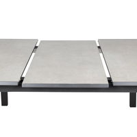 Kölle Ausziehtisch 'Sumba', grau, ca. 200-260 x 100 x H75 cm