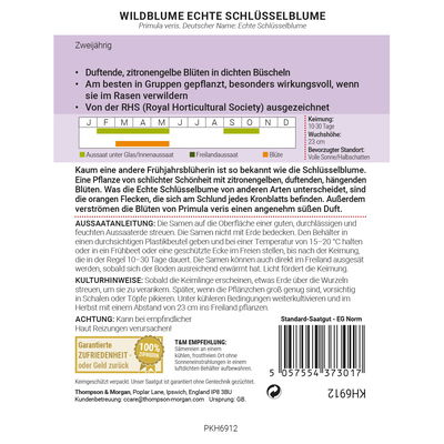 Thompson & Morgan Wildblume Echte Schlüsselblume, gelb Thompson & Morgan Wildblume Echte Schlüsselblume, gelb