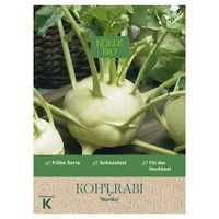 Kölle Bio Saatgut Kohlrabi 'Noriko', weiß