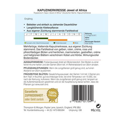 Thompson & Morgan Blumensamen Kapuzinerkresse Thompson & Morgan Blumensamen Kapuzinerkresse