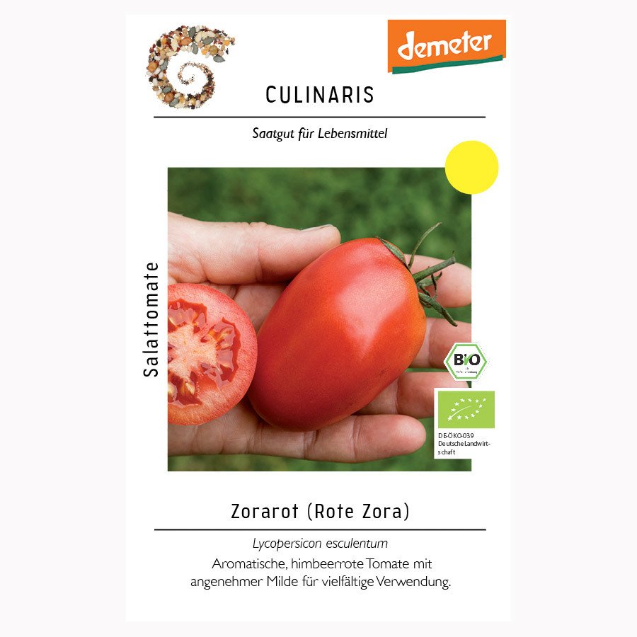 Salattomate 'Zorarot', Demeter, rot, 15 Samen