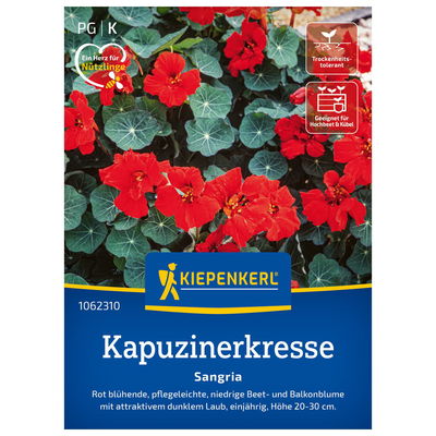 Blumensamen, Kapuzinerkresse 'Sangria', rot Blumensamen, Kapuzinerkresse 'Sangria', rot