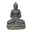 Buddha sitzend, anthrazit, dunkel grau, Steinguss, 80 x 55 x 45 cm, 57 kg