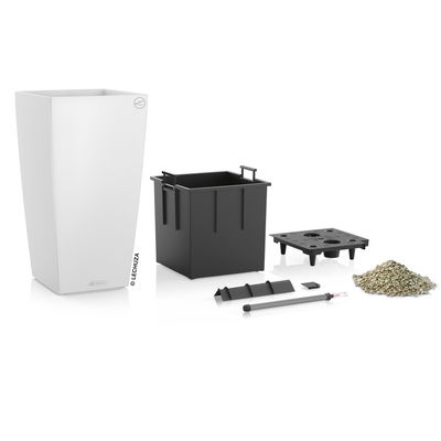 Lechuza 'Cubico Color 30', weiß, ca. 29,5 x 29,5 x H 56,5 cm Lechuza 'Cubico Color 30', weiß, ca. 29,5 x 29,5 x H 56,5 cm