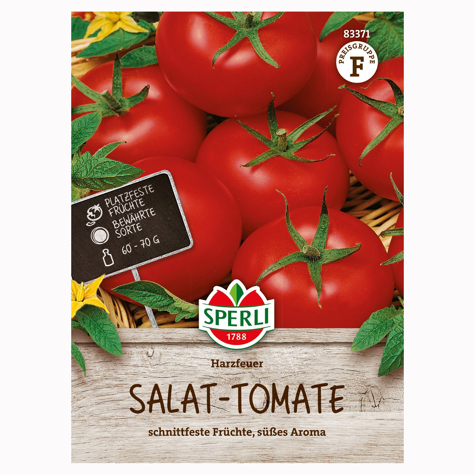 Gemüsesamen, Tomate 'Harzfeuer' F1, rot