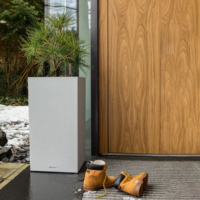 Lechuza 'Canto Stone 30 high', steingrau, ca. 30 x 30 x H 56 cm