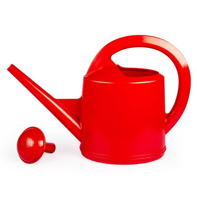 Stöckli Gießkanne, rot, mit Brausekopf, Kunststoff Stöckli Gießkanne, rot, mit Brausekopf, Kunststoff