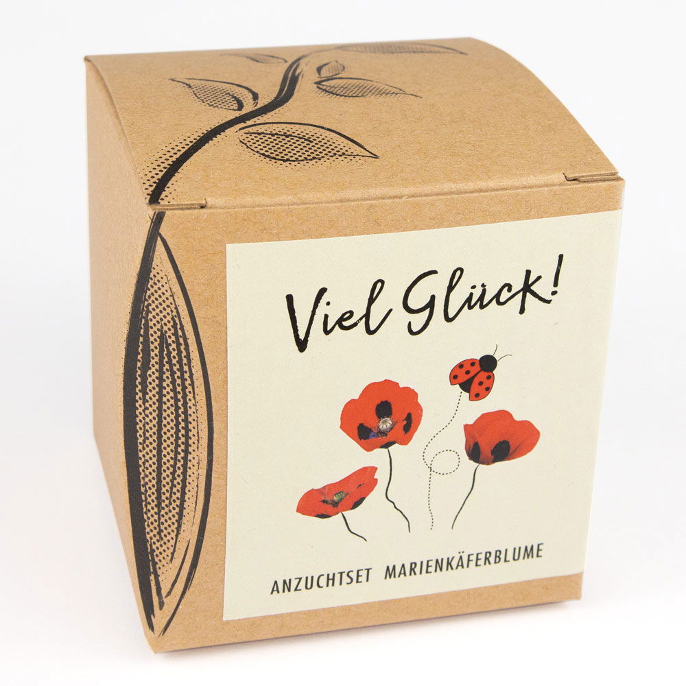 Anzuchtset 'Viel Glück', Mohn