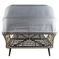 Kölle Sonnenliege 'Sunny' inkl. Auflage & Dach, anthrazit