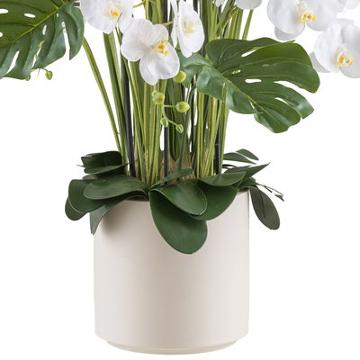 Kunstpflanze Phalaenopsis-Arrangement, grün/weiß, Höhe ca. 120 cm